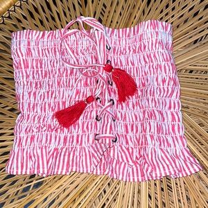 AE Scrunched crop tube top